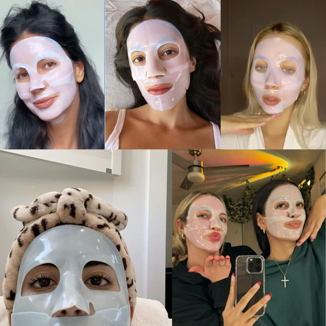 Maschere Collagene Viso Coreane (Confezione da 4)